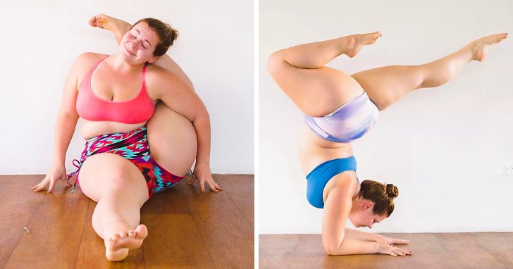 3.Dana ha sido criticada toda la vida por motivo de su peso. Hoy enseña yoga.