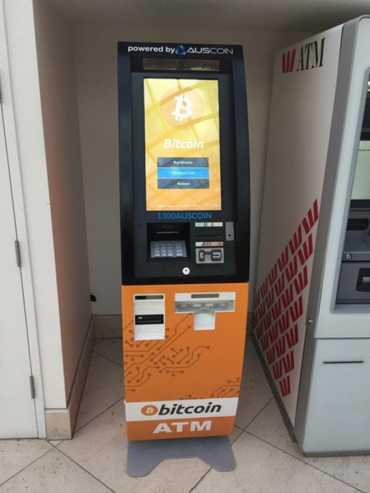 Een geldautomaat voor bitcoins.