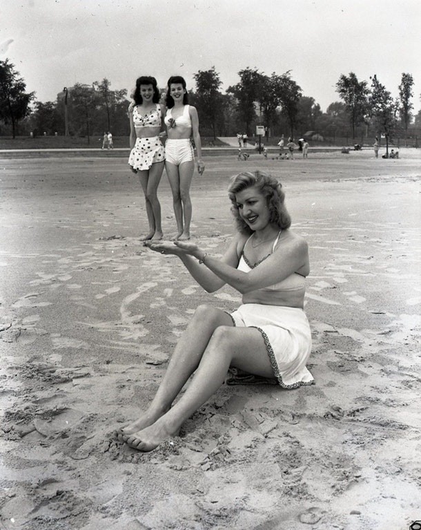 Photos de vacances, années 40.