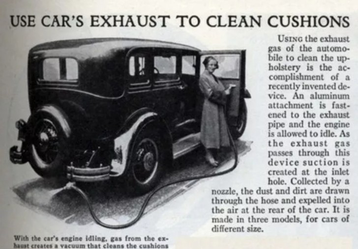 2. Reinigen Sie die Autositze? Eine Brise mit dem Auspuff hilft!