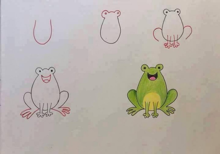 From the letter U we can create ... a frog!