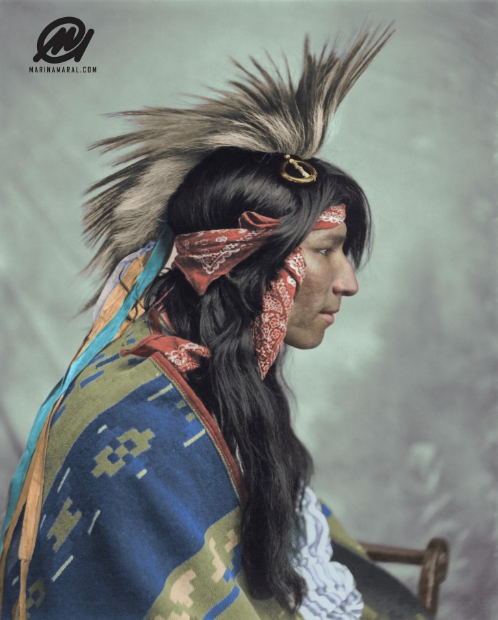 2. Ein Ureinwohner der Cree, Maple Creek, Saskatchewan, Kanada, 1903