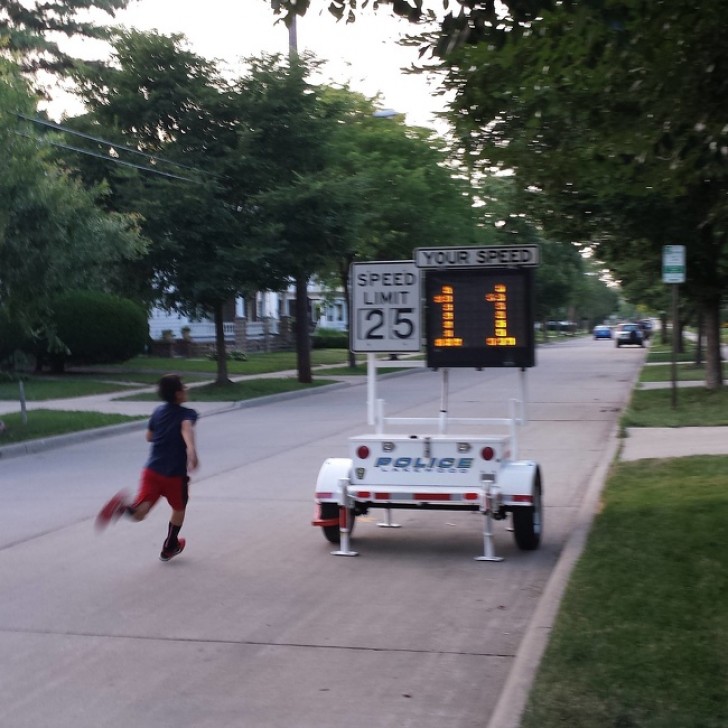 14. When jogging on the street and you accept a challenge on the fly, to test your limits ... of speed!