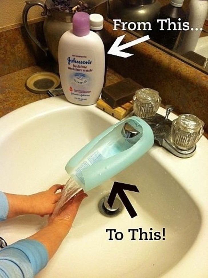 12. How to upcycle shampoo bottles