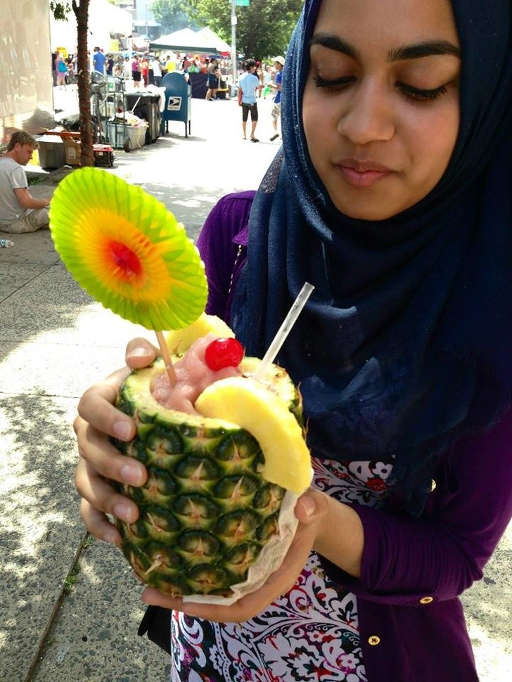 "The bartender saw that I was sad and gave me this."