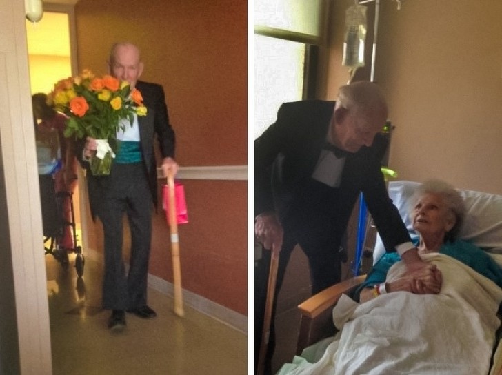 22. Quest'uomo ha fatto una sorpresa alla moglie per il 57° anniversario di matrimonio!