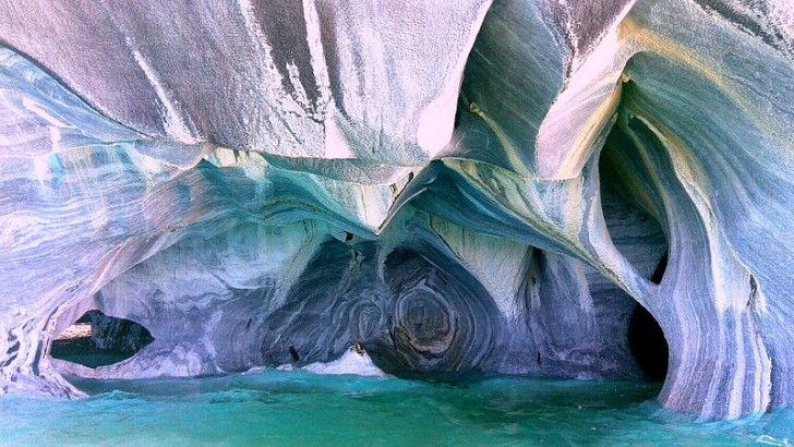 2. Die Marmorhöhlen des Lake General Carrera, Chile