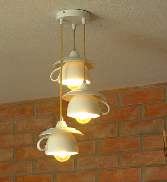 9. Dez ongebruikelijke lampen zijn een prima recycle-idee