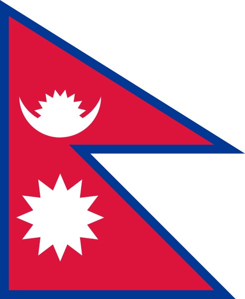 18. Le drapeau népalais est le seul au monde à ne pas avoir une forme rectangulaire ou carrée