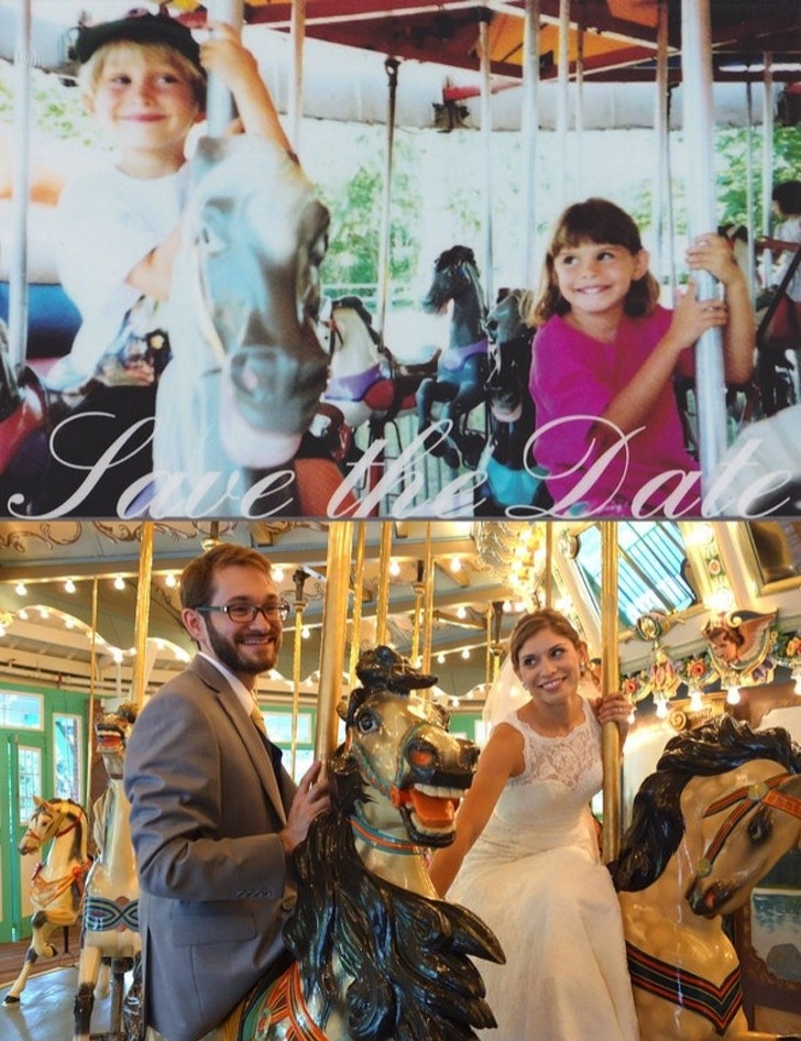 9. They met for the first time on this merry-go-round ...