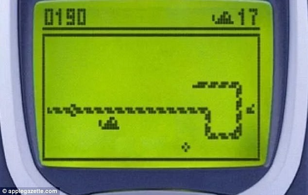13. Les inoubliables premiers jeux sur les téléphones portables (Snake)