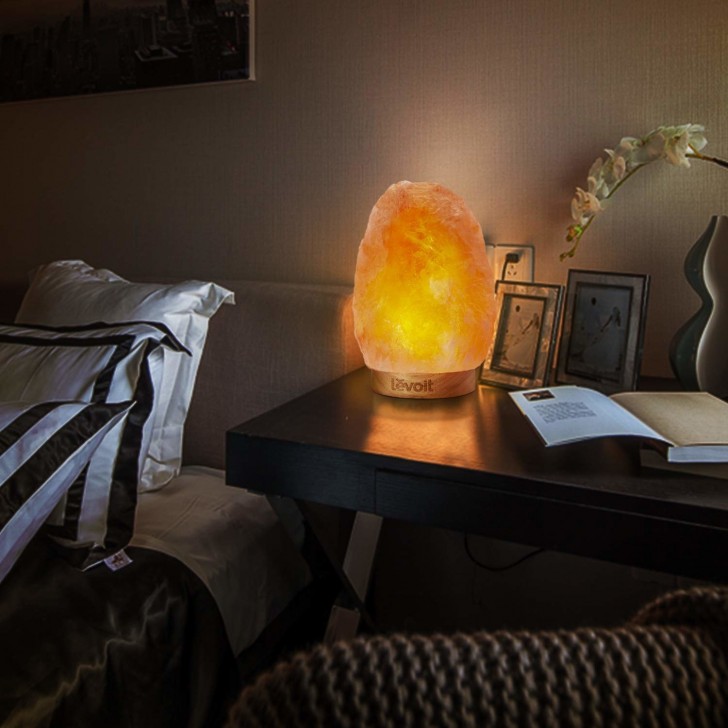 19. A Himalayan salt lamp which is excellent for creating the right atmosphere for restful sleep.