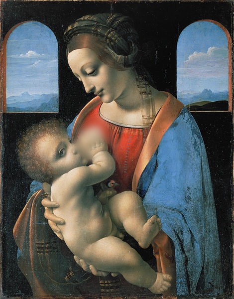 Ook binnen de kunstgeschiedenis zijn er talloze kunstwerken met vrouwen die de borst geven.
