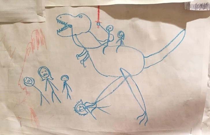 10. C'est le rêve de chaque enfant de chevaucher un dinosaure... Espérons que ça s'arrête là !