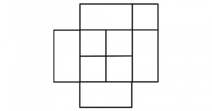 1. Quanti sono i quadrati in questa immagine?