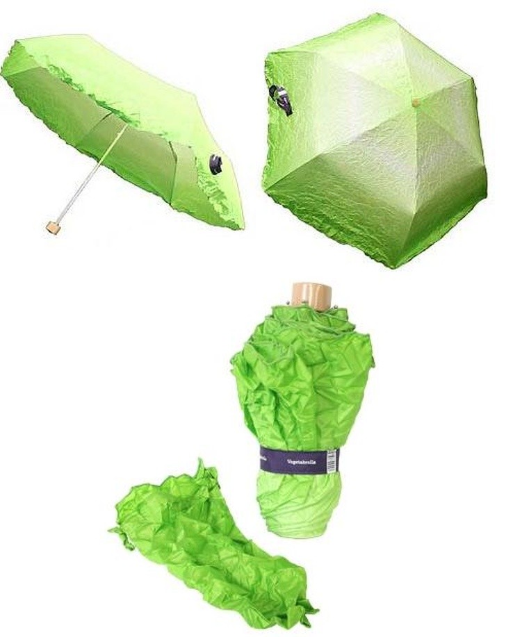 2. Parapluie idéal pour s'abriter et pour faire une salade !