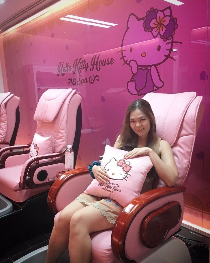 3. Un Spa Hello Kitty qui offre d'innombrables services dans une ambiance unique au monde !