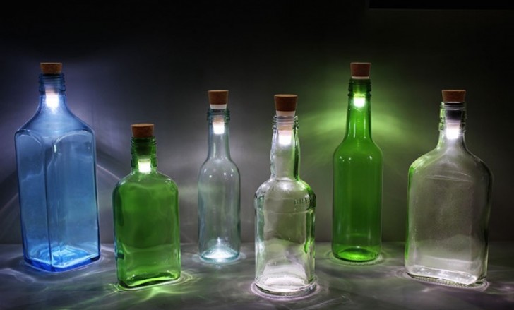 1. Le bouchon LED qui transforme les vieilles bouteilles en lampes