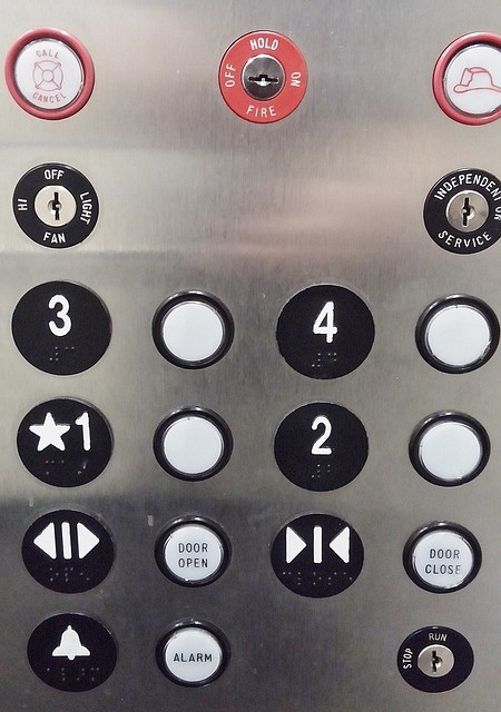 2. Pulsanti di chiusura dell'ascensore