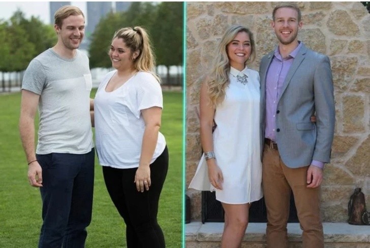 3. Nachdem ihr Freund sie gebeten hatte, ihn zu heiraten, verpflichtete sie sich, ein Ziel zu erreichen: Gewicht zu verlieren. Nach nur sechs Monaten ist die Frau fast nicht wieder zu erkennen.