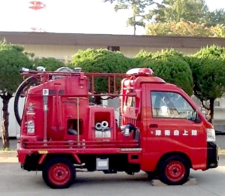 16. Ein praktisches Feuerwehrfahrzeug in Hokkaido