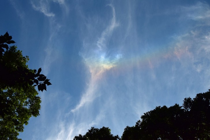 11. L'arcobaleno di fuoco è un fenomeno atmosferico estremamente raro. Si manifesta quando la luce si riflette sui cristalli di ghiaccio delle nuvole ad alta quota.