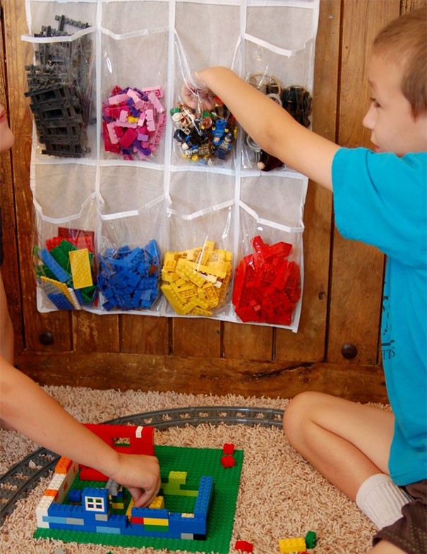 17. These hanging over the door pocket organizers are very useful to keep small objects tidy and in their place!