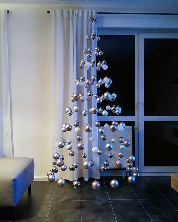 Een onzichtbare kerstboom.