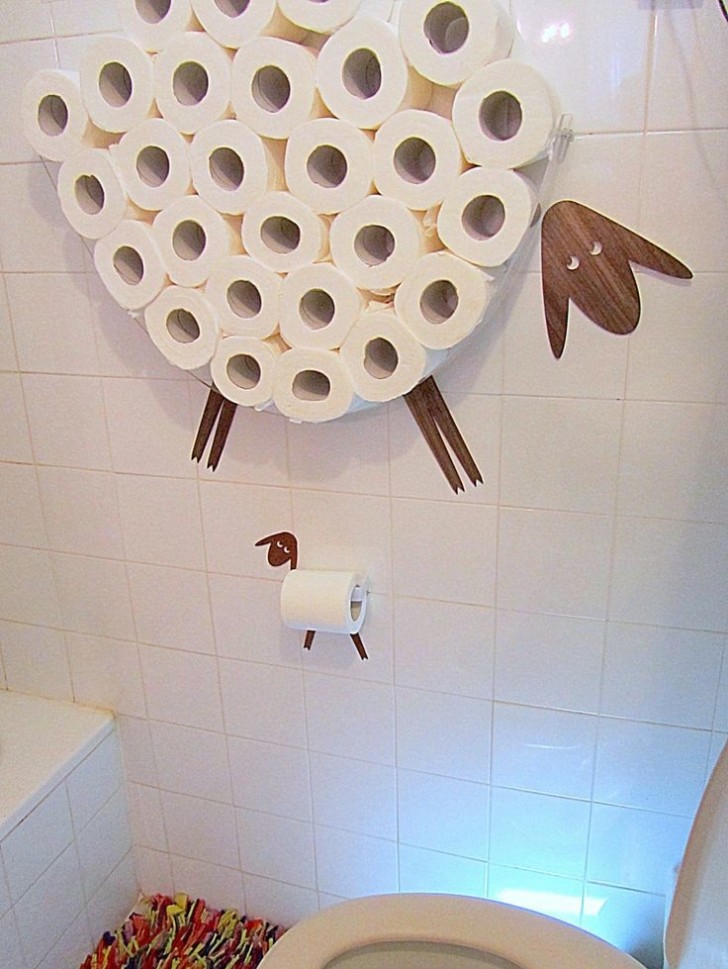 11. Wenn Toilettenpapierrollen zu Schafen werden...