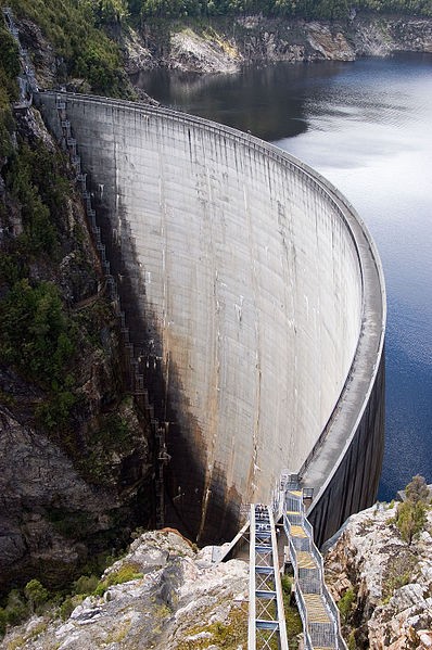 10. Lake Gordon Dam - Tasmanien, Australien