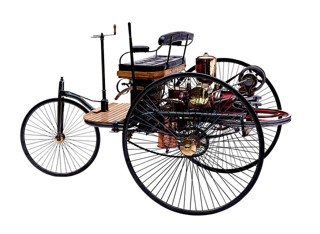 7. Das erste Auto, das Benz Patent Motor Car von 1886.