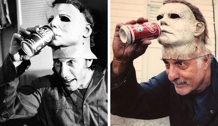 3. Le personnage d'horreur Michael Myers en 1978 et 2018