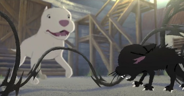 Deze betoverende korte film over de vriendschap tussen een pitbull en een zwarte kat is ontroerend - 2