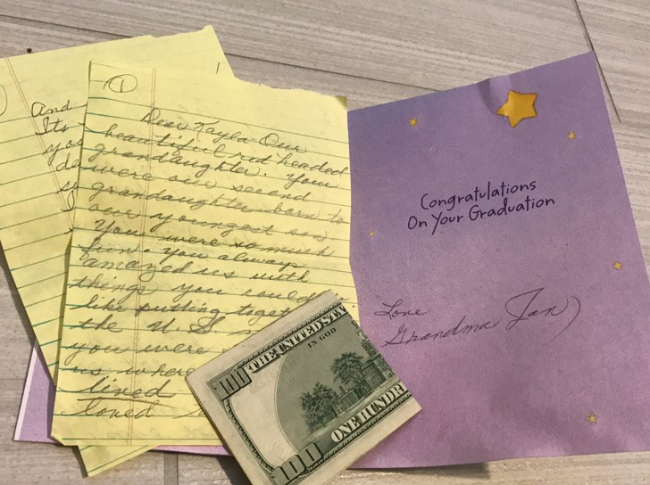 "My grandmother died when I was four years old. Before passing away, she decided to write a letter to be opened when I graduated from high school. And after 14 years, I opened it and discovered her gift."