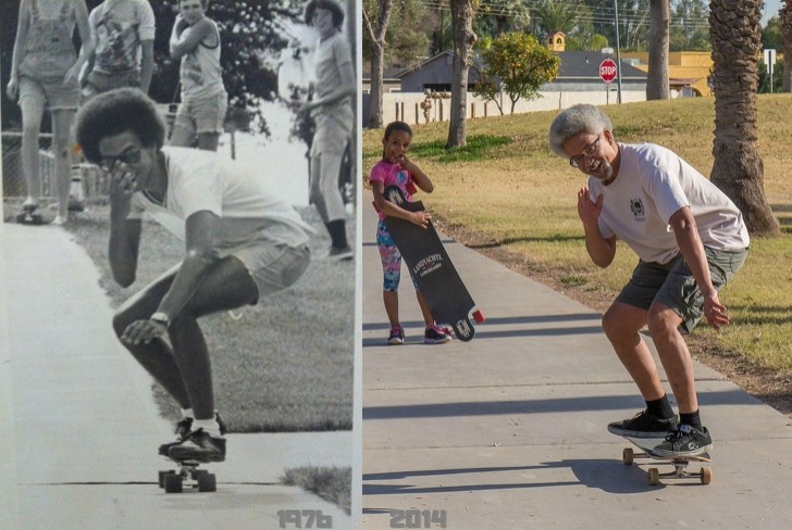17. Nach 18 Jahren immer noch auf dem Skateboard