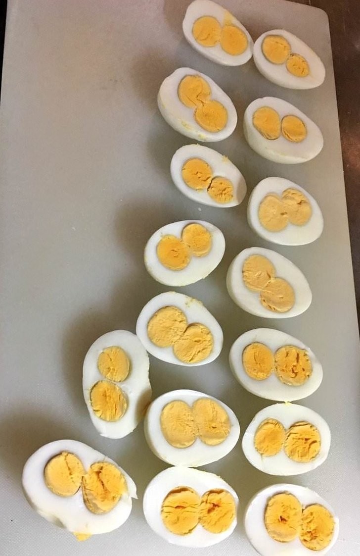 1. Deux œufs pour le prix d'un !