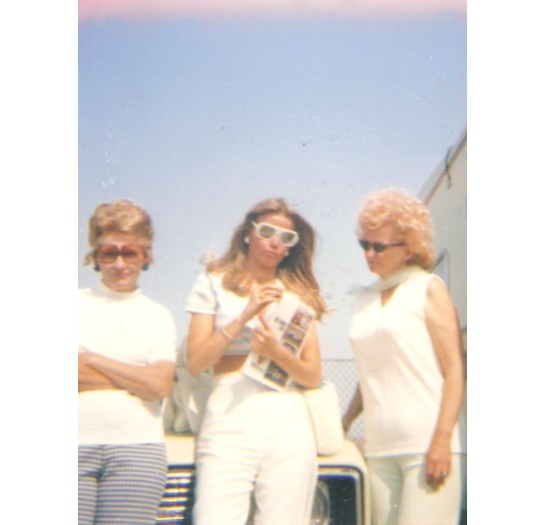 11. Mom in 1976 at the Ontario Raceway in California