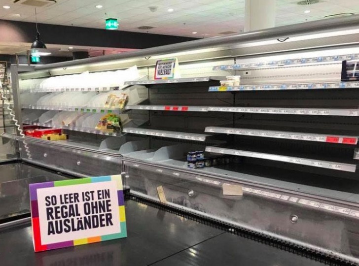 On a day like any other, supermarket customers came in to shop, but they did not find some of the usual products on the shelves.