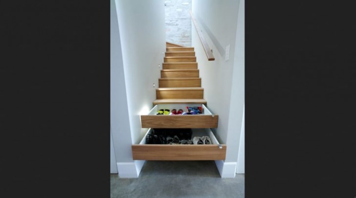 Escalier à tiroirs