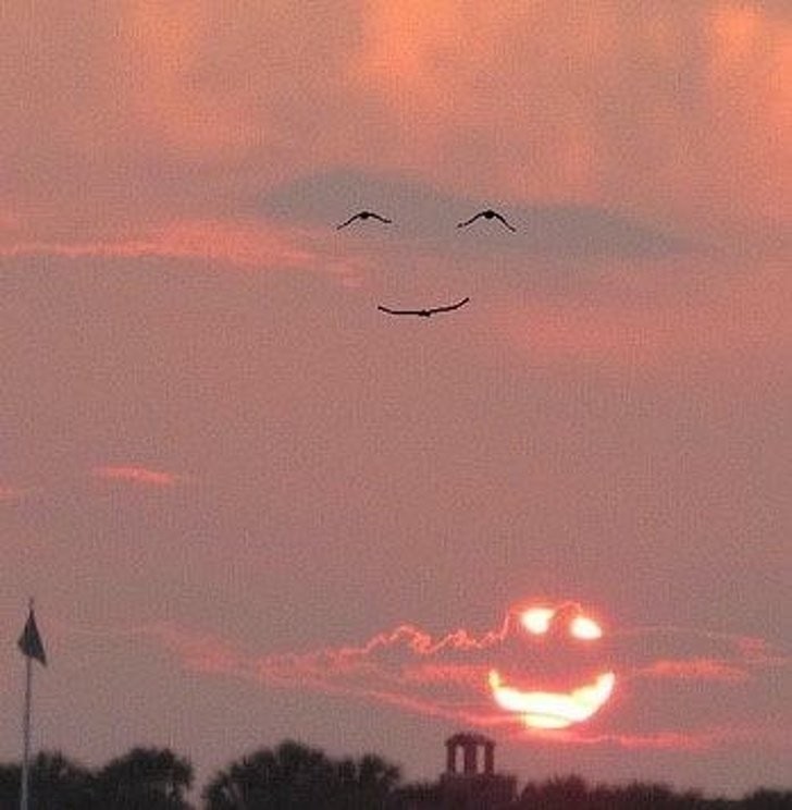 Quando il cielo ti sorride, tu sorridi alla vita