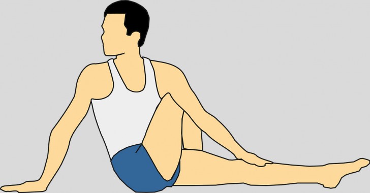 Spinal twist pose