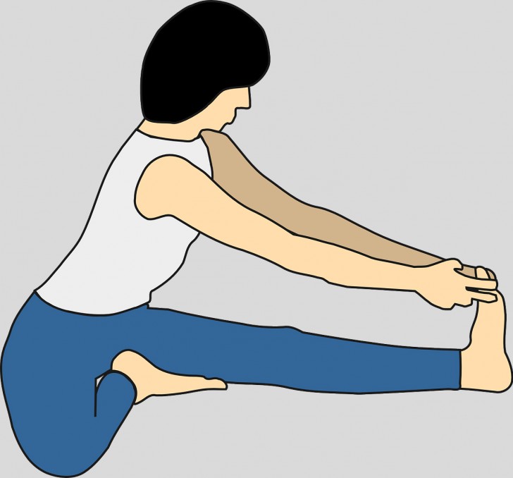 Position des Kopfes am Knie