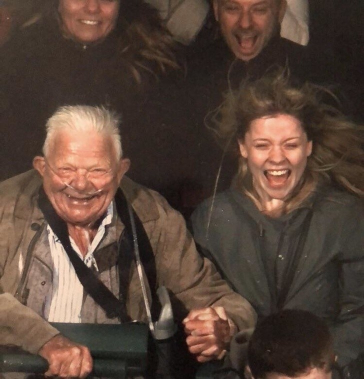 3. Who said you cannot take grandparents to an amusement park?