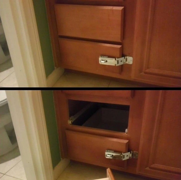 11. Cette mère a installé un cadenas pour protéger le contenu du tiroir, mais son fils a rapidement découvert comment le détourner...