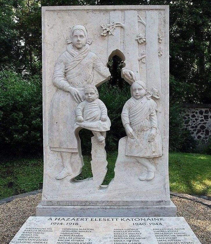 Een effectief en ontroerend monument ter nagedachtenis van de slachtoffers van de Eerste Wereldoorlog in Hongarije