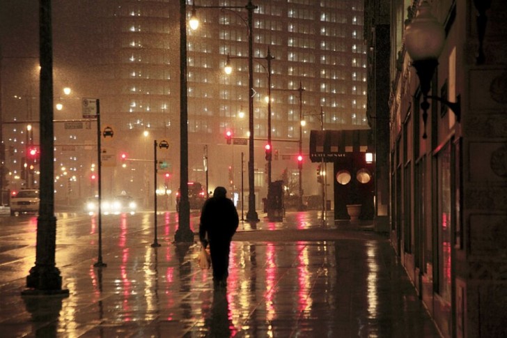 Chicago im Regen