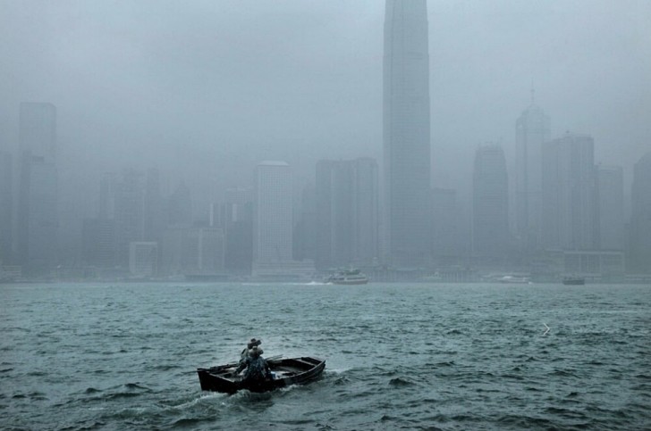 Hongkong erneut von schlechtem Wetter erschüttert