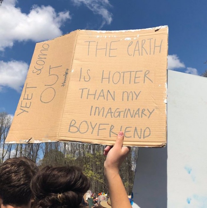 9. "La Terre est plus 'chaude' que mon petit ami imaginaire"