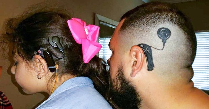 5. This dad got himself a tattoo to keep his daughter from feeling different.