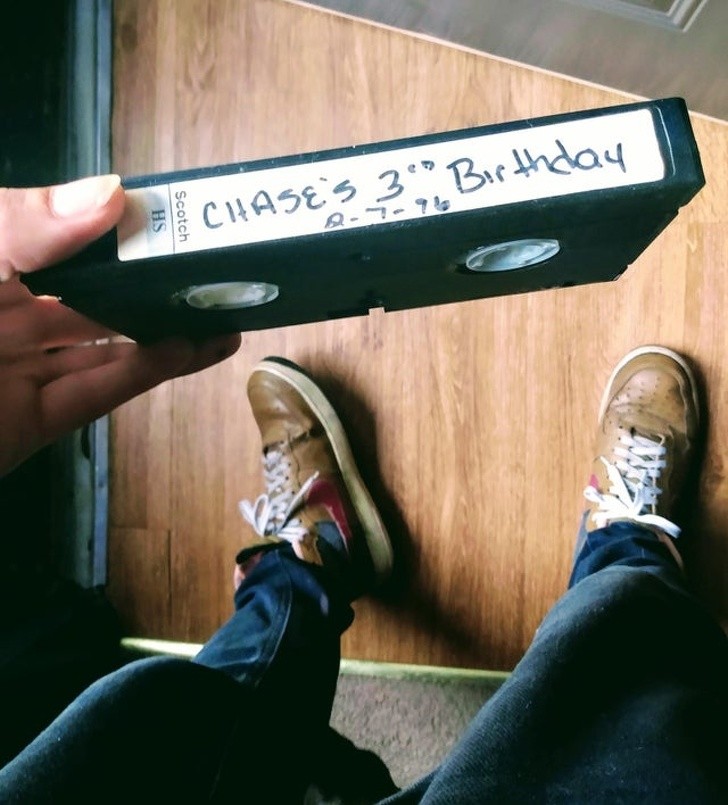 The boy has lost almost everything after being placed in foster care, but not this old videotape of his third birthday!